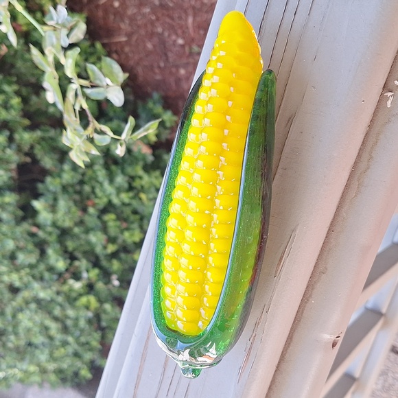 Murano Other - Vintage Murano Art Glass Corn On The Cob Handmade Hand Blown Artisan Farmhouse